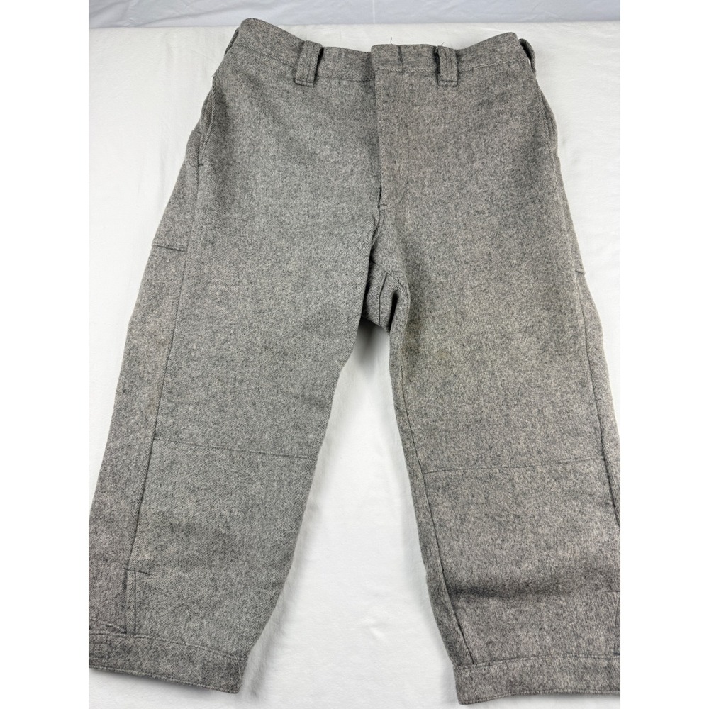 Vintage Woolrich 1980s Wool Knickerbockers Hunting Pants Grey Mens 32